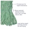 Boardwalk 5 in Looped-End Wet Mop, Green, Cotton/Synthetic, BWK502GNEA BWK502GNEA - alternate 5